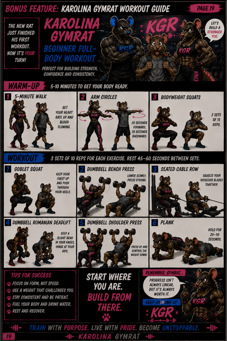 Karolina Gymrat Comic — Issue #1: No Excuses. Just Progress